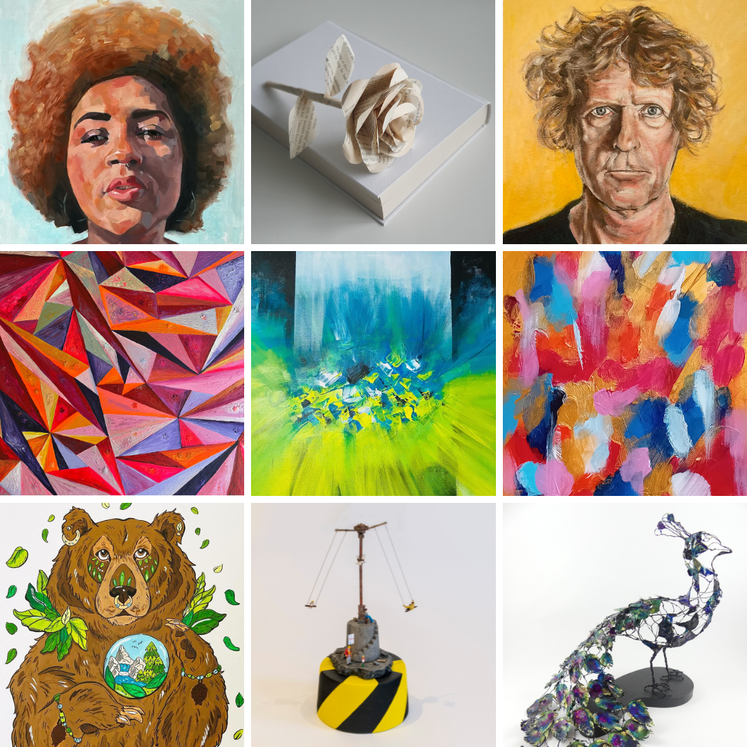 A collection of artwork from the 2024 Brentwood Art Trail