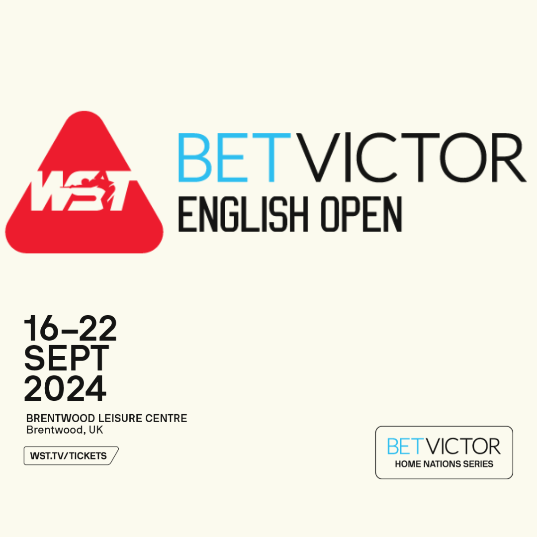 BET Victor English Snooker Open from 16 22 September 2024 at The Brentwood Centre