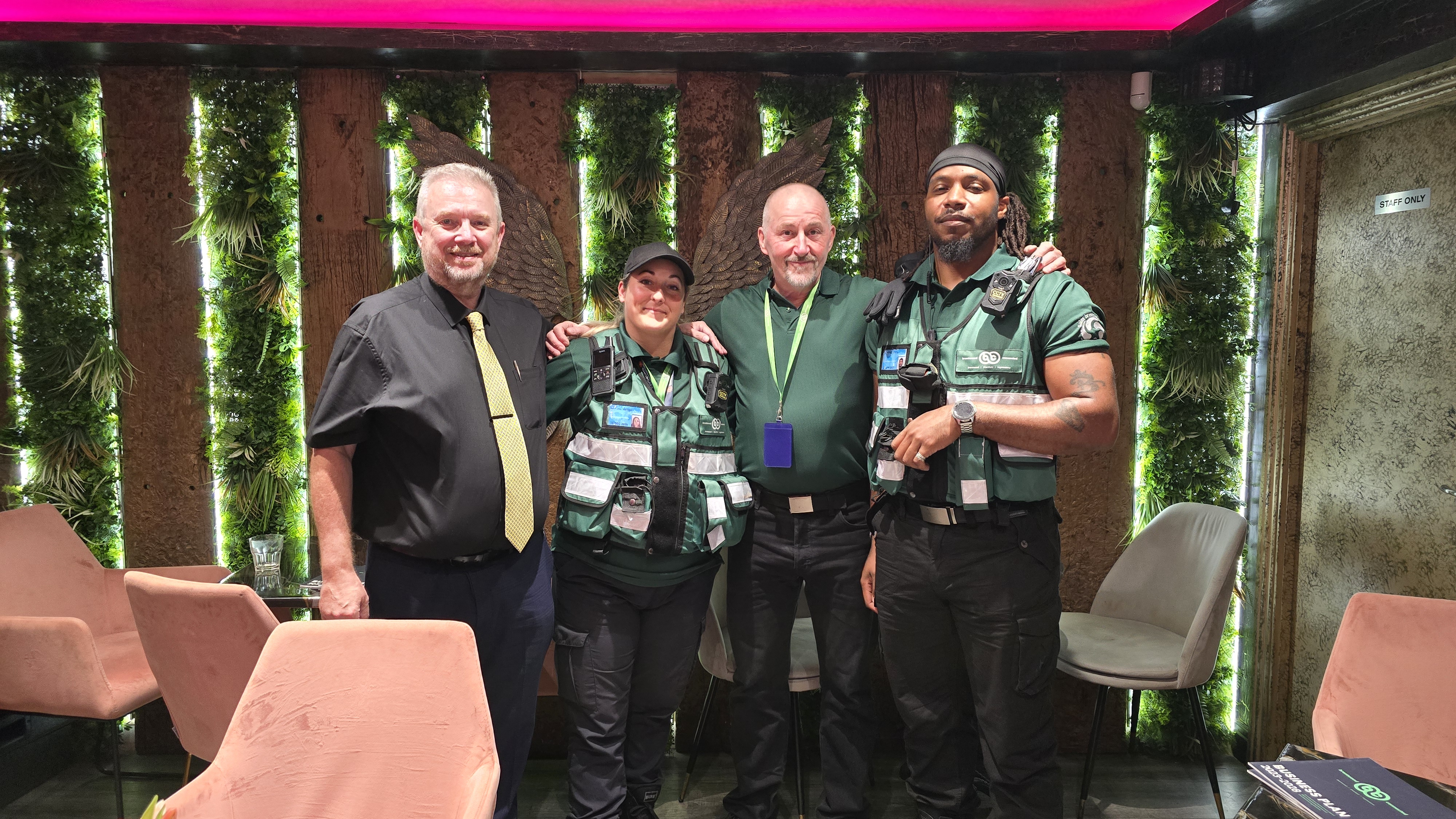 Image showing the Brentwood Connected Town Rangers with a member of the team from Stambridge Group.