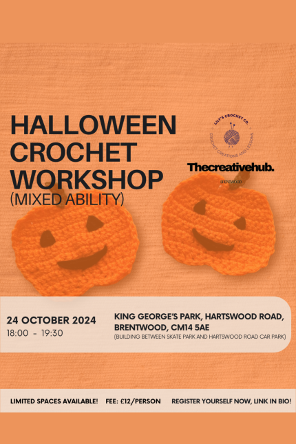 Image showing details of Halloween Crochet Workshop (mixed ability) at The Creative Hub Brentwood