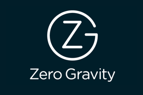 White text on a black background reading 'Zero Gravity' with a large Z and G around it..